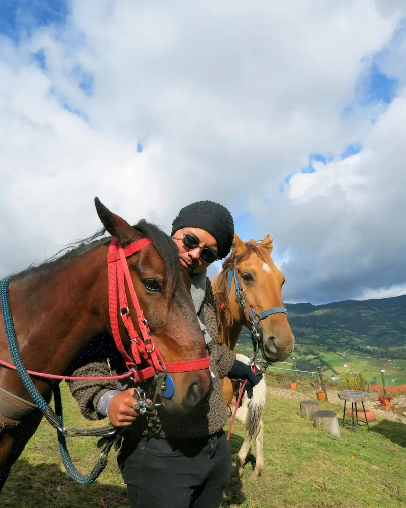 Cabalgata en Guatavita: montañas, frío y el Embalse de Tominé
