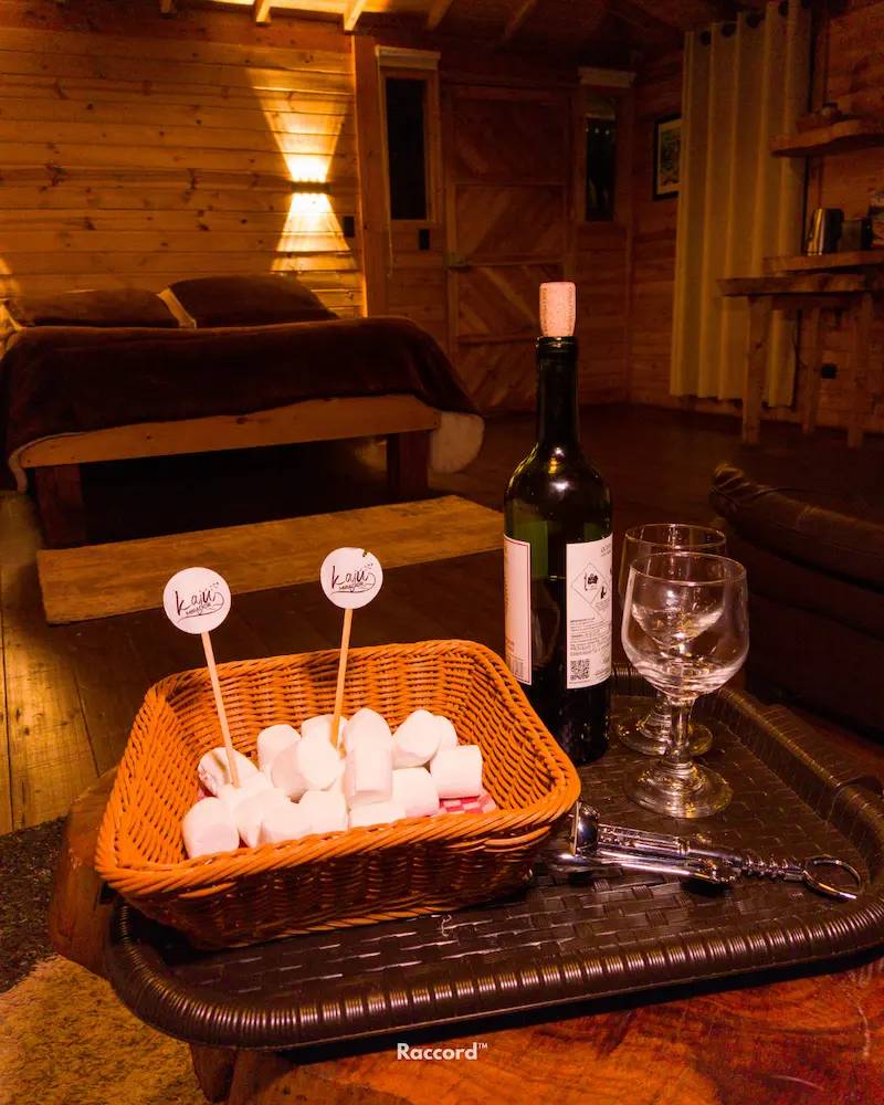 Fogata en Guatavita: vino, masmelos y noche en Kajú